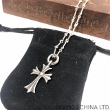 CHROME HEARTS Tiny Cross Necklace (with Twist Chain)