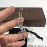 CHROME HEARTS Tiny Cross Necklace (with Twist Chain)