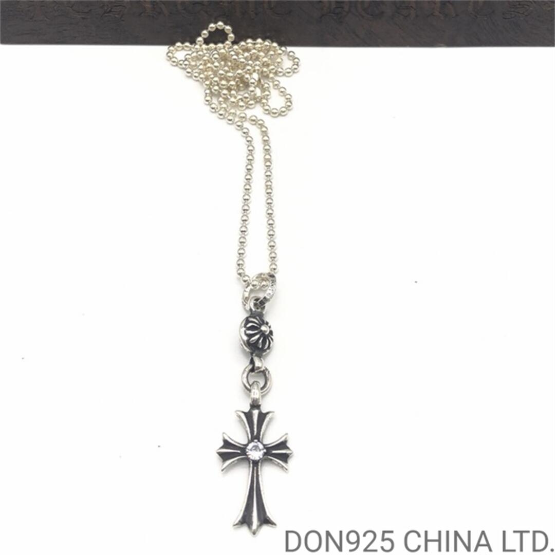 CHROME HEARTS Tiny Cross Necklace (with Ball Chain)