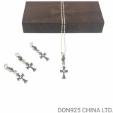 CHROME HEARTS Tiny Cross Necklace (with Ball Chain)