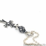 CHROME HEARTS Tiny Cross Necklace (with Ball Chain)