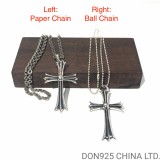 CHROME HEARTS Large Cross Necklace