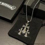 CHROME HEARTS Cemetery Cut Out Necklace (with Ball Chain)