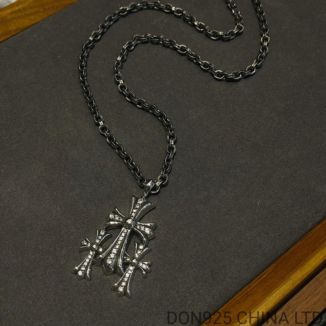 CHROME HEARTS Cemetery Cut Out Necklace (Paper Chain)