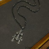 CHROME HEARTS Cemetery Cut Out Necklace (Paper Chain)