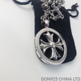 CHROME HEARTS Plus Medallion Necklace (with Paper Chain)