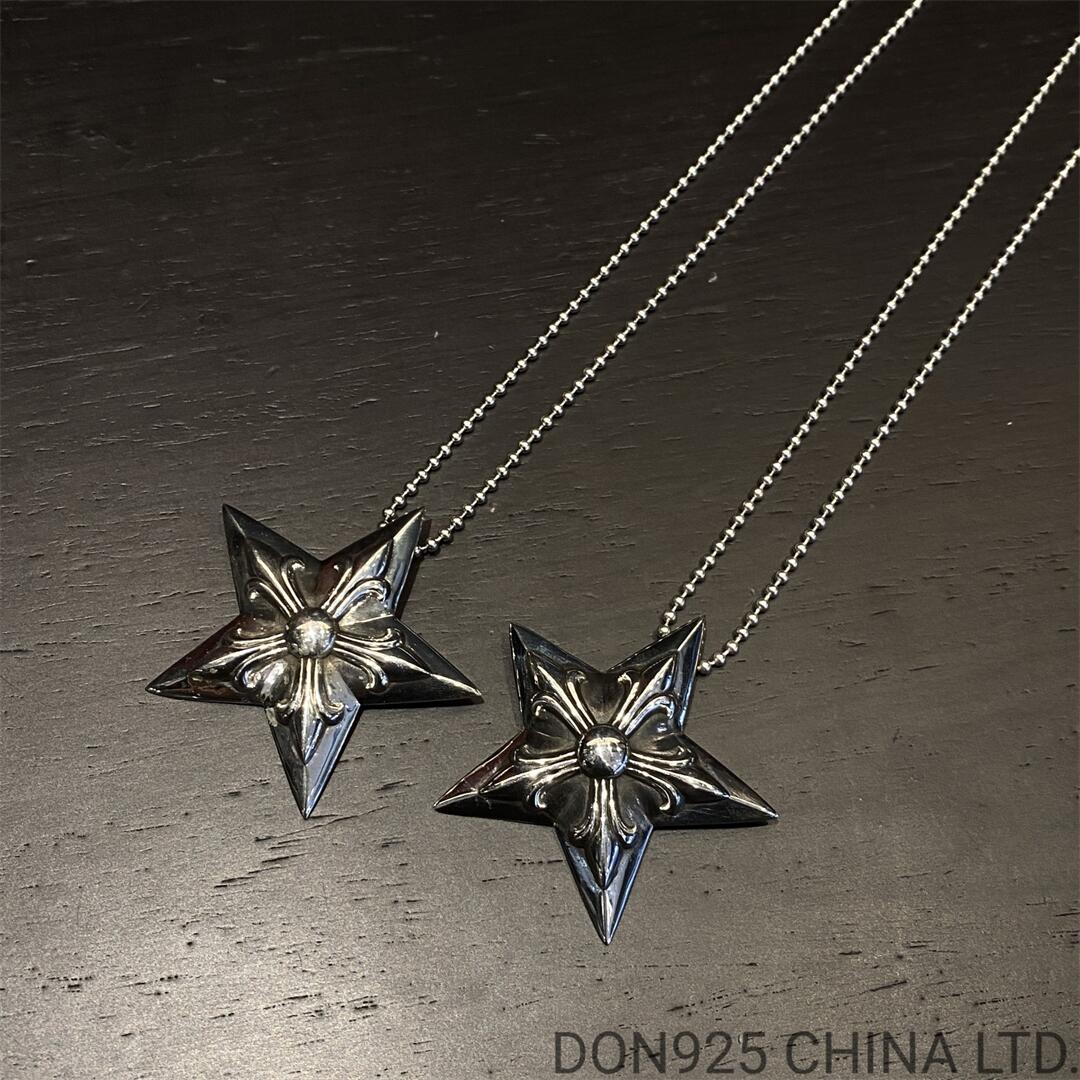 CHROME HEARTS Large 5 Point Star Necklace (with Ball Chain)