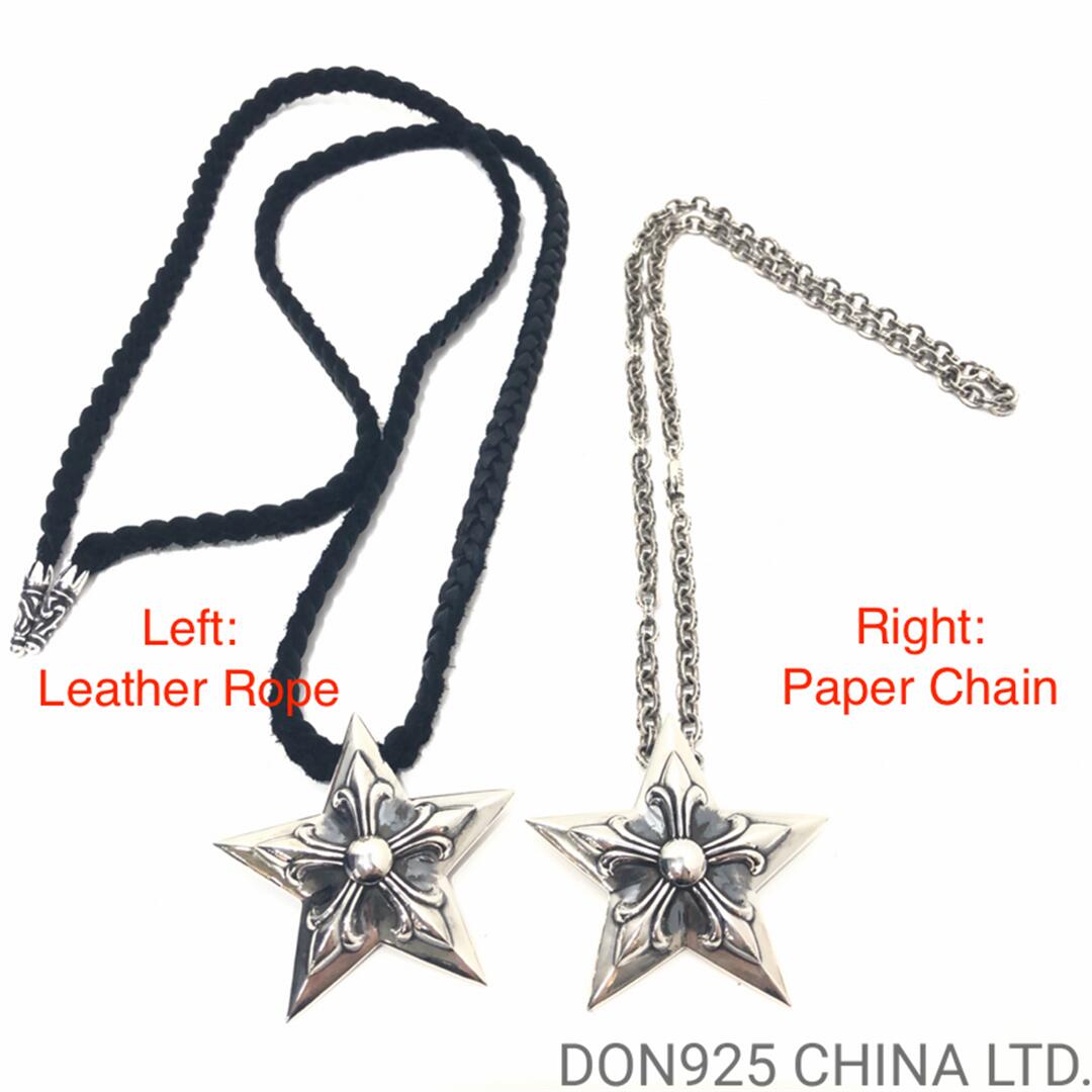 CHROME HEARTS Large 5 Point Star Necklace