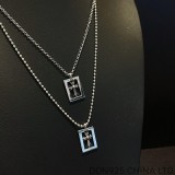 CHROME HEARTS Framed Cross Necklace