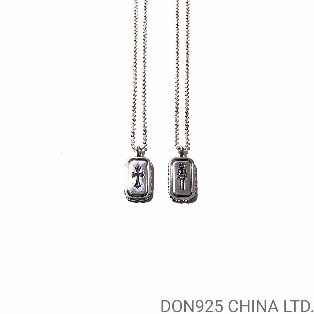 CHROME HEARTS Cross And Dagger Flip Necklace (with Ball Chain)