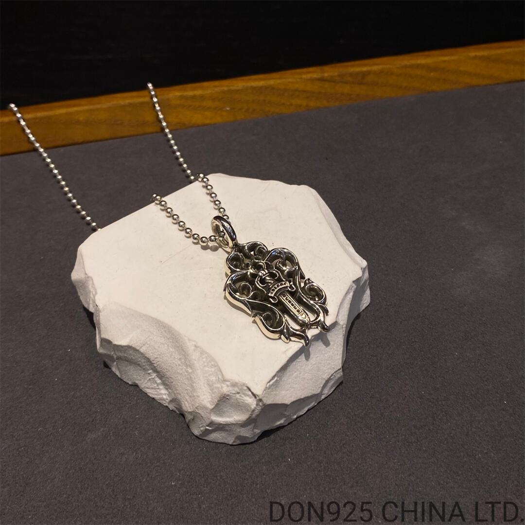 CHROME HEARTS Hairy Dagger Necklace (with Ball Chain)