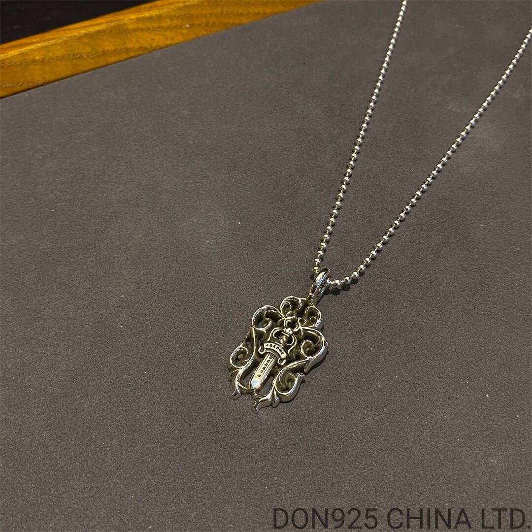 CHROME HEARTS Hairy Dagger Necklace (with Ball Chain)