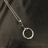 CHROME HEARTS Scroll Band Necklace (with Ball Chain)