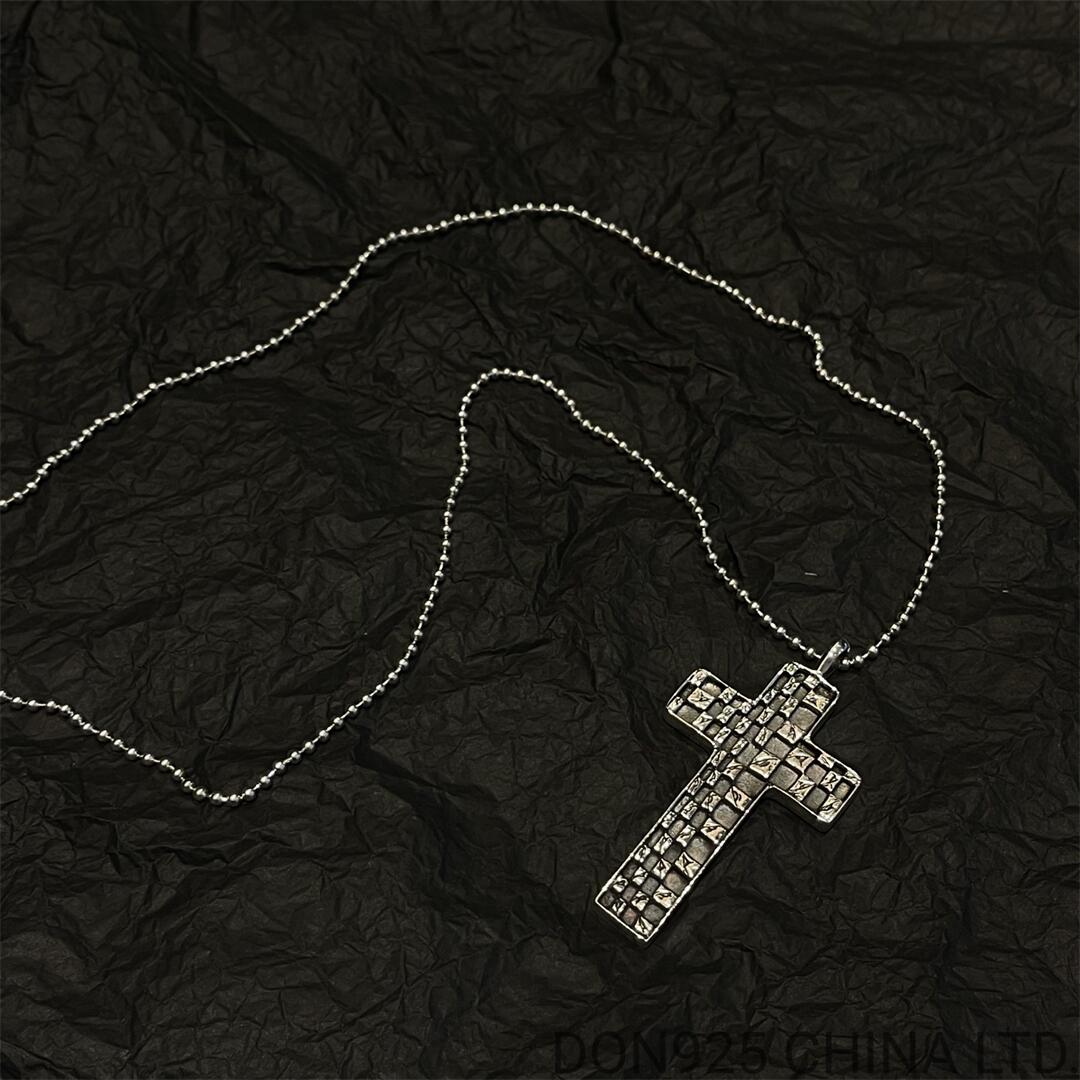 CHROME HEARTS Chessboard Necklace (with Ball Chain)