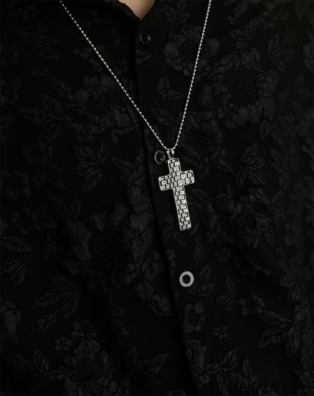 CHROME HEARTS Chessboard Necklace (with Ball Chain)