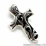 CHROME HEARTS Vulcan Cross Necklace (with Ball Chain)