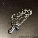 CHROME HEARTS Vulcan Cross Necklace (with Ball Chain)