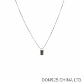 CHROME HEARTS Mapplethorpe Dog Tag Necklace (Tiny Size with Ball Chain)