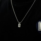 CHROME HEARTS Mapplethorpe Dog Tag Necklace (Tiny Size with Ball Chain)