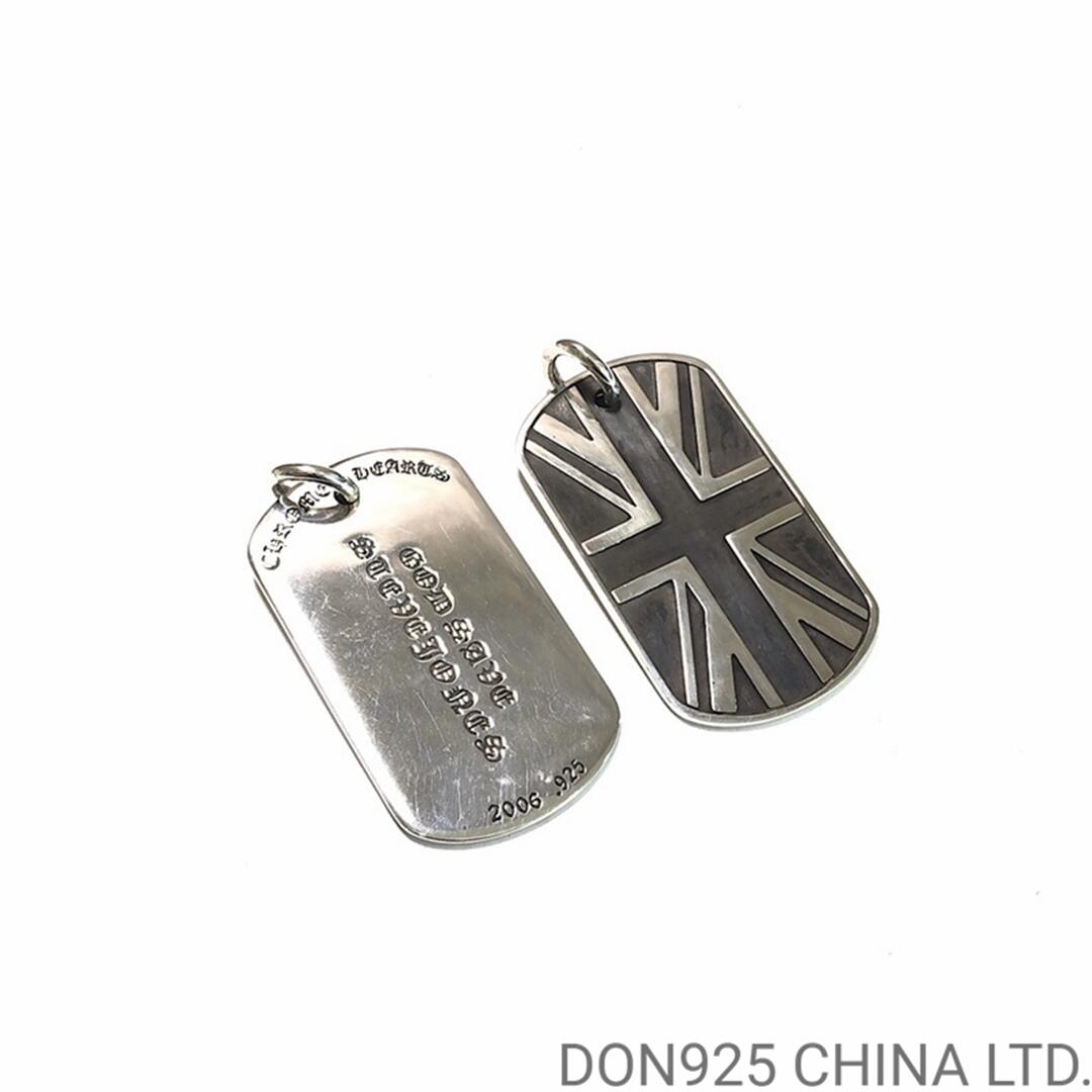 CHROME HEARTS GOD SAVE STEVE JONES UNION JACK Dog Tag Necklace