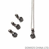 CHROME HEARTS Foti Heart Necklace (with NE Chain)