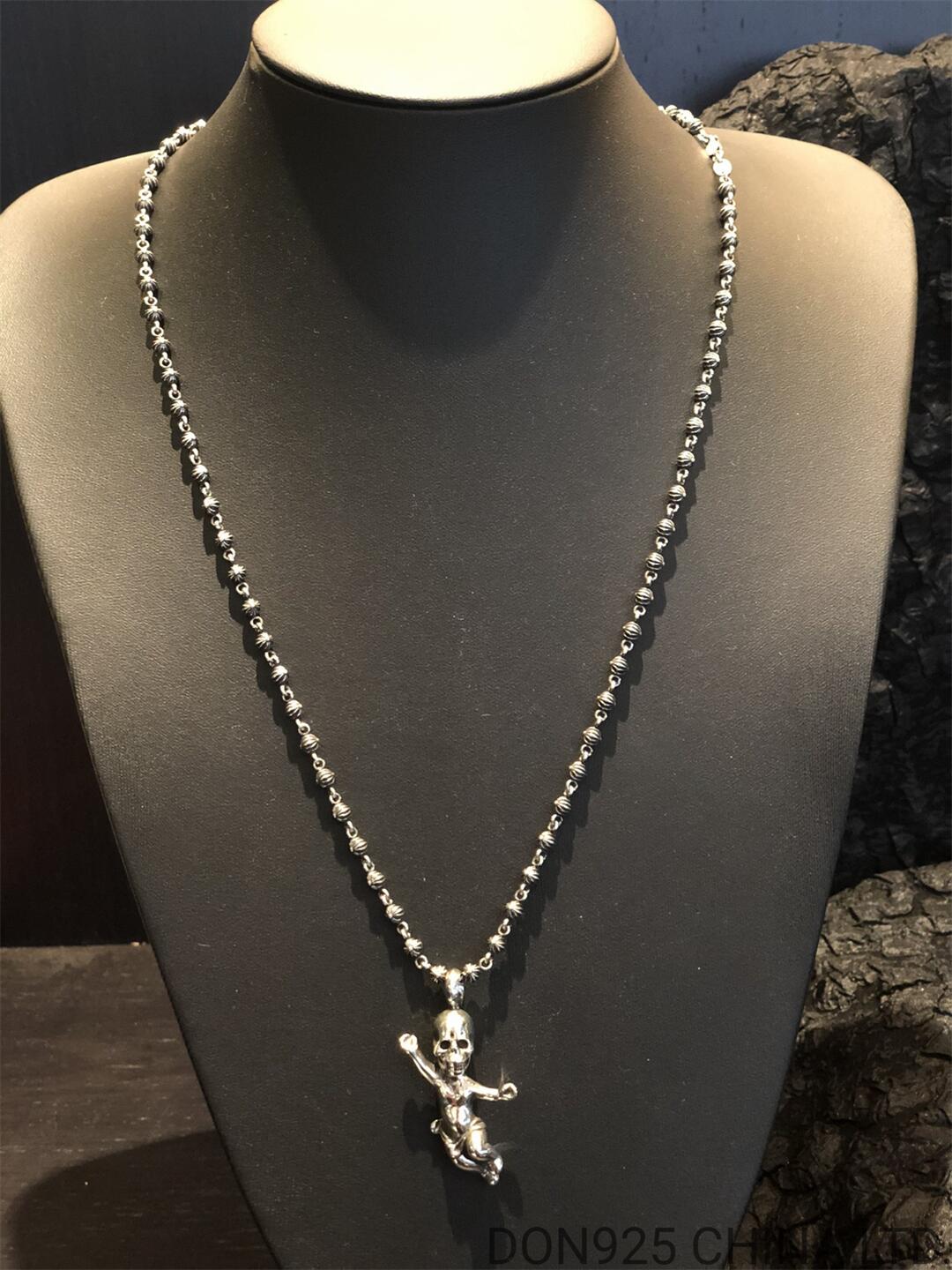 CHROME HEARTS Foti Miss Twitty Necklace (with Crossball Chain)