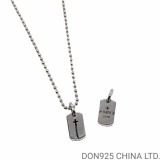 CHROME HEARTS RS3 Dog Tag Necklace (with Ball Chain)