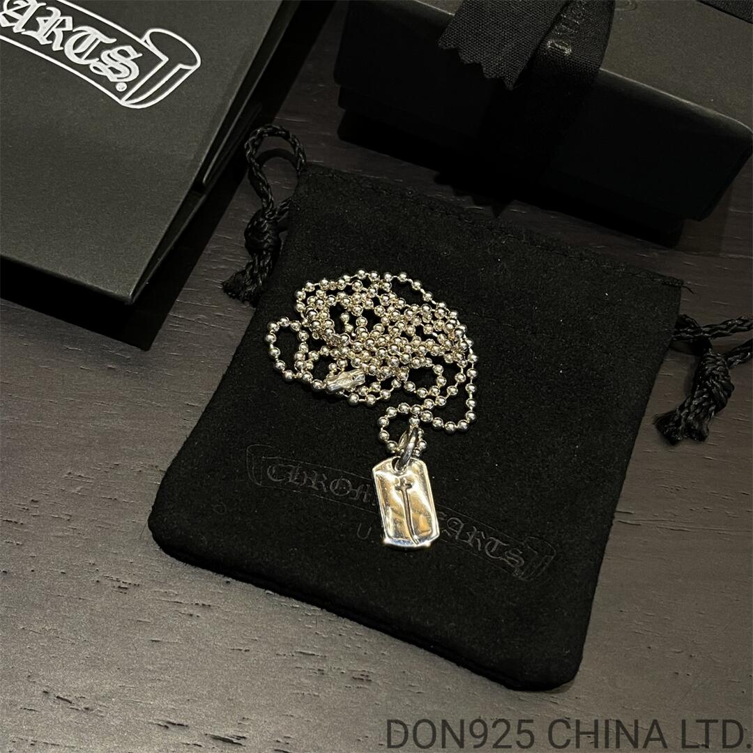 CHROME HEARTS RS3 Dog Tag Necklace (with Ball Chain)