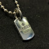 CHROME HEARTS RS3 Dog Tag Necklace (with Ball Chain)