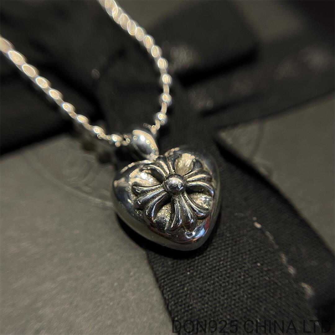 CHROME HEARTS Plus Heart Necklace (with Ball Chain)