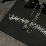 CHROME HEARTS Plus Heart Necklace (with Ball Chain)