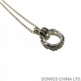 CHROME HEARTS SBT Band Necklace (with Ball Chain)