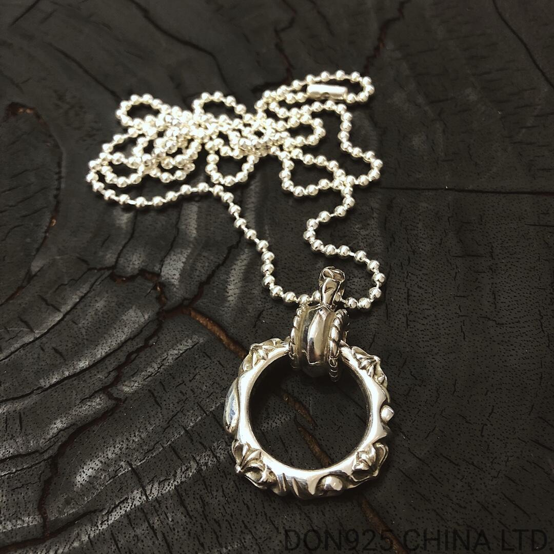 CHROME HEARTS SBT Band Necklace (with Ball Chain)