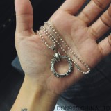 CHROME HEARTS SBT Band Necklace (with Ball Chain)