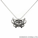 CHROME HEARTS Butterfly Necklace (with Ball Chain)