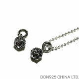 CHROME HEARTS Pyramid Plus Ball Necklace (with Ball Chain)