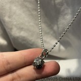 CHROME HEARTS Pyramid Plus Ball Necklace (with Ball Chain)