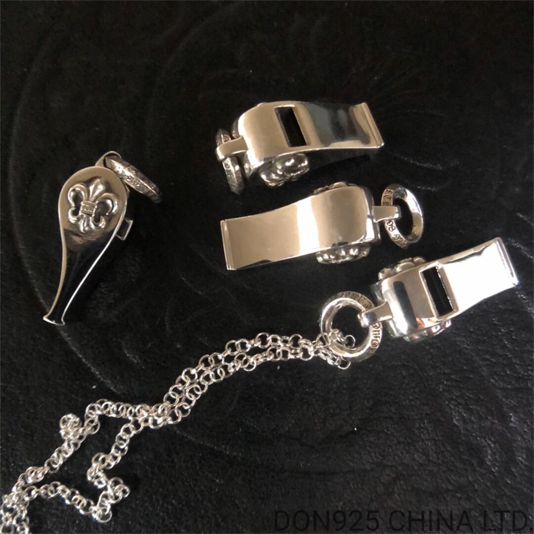 CHROME HEARTS BS Fleur Whistle Necklace (Mini Size with NE Chain)