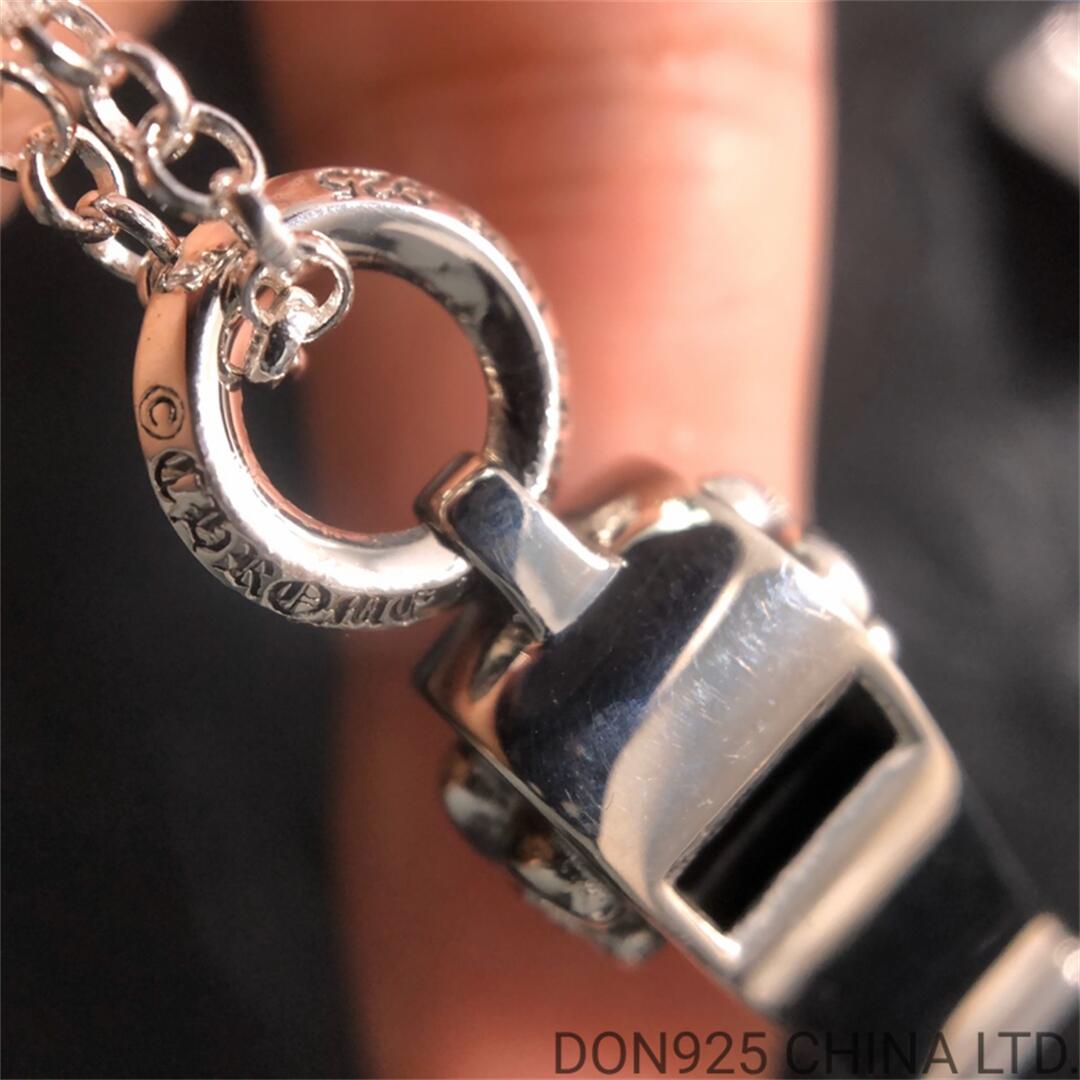 CHROME HEARTS BS Fleur Whistle Necklace (Mini Size with NE Chain)