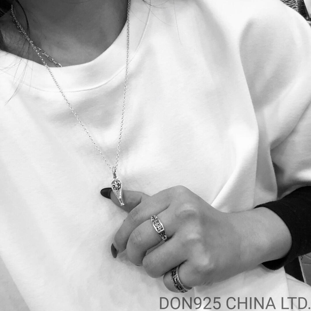 CHROME HEARTS BS Fleur Whistle Necklace (Mini Size with NE Chain)