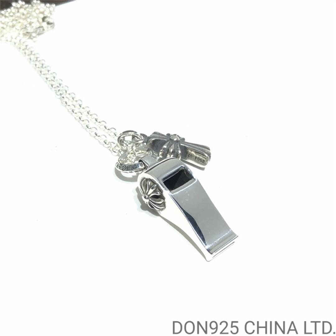 CHROME HEARTS BS Fleur & Babyfat Whistle Necklace (Mini Size with NE Chain)