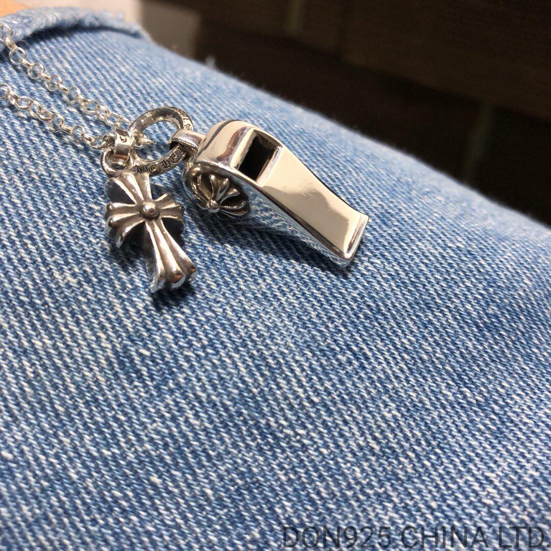 CHROME HEARTS BS Fleur & Babyfat Whistle Necklace (Mini Size with NE Chain)