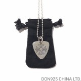 CHROME HEARTS Guitar Pick Necklace (with Ball Chain)