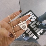 CHROME HEARTS Guitar Pick Necklace (with Ball Chain)