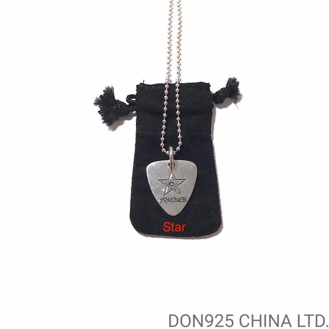 CHROME HEARTS Guitar Pick Necklace (with Ball Chain)