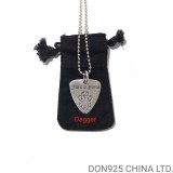 CHROME HEARTS Guitar Pick Necklace (with Ball Chain)