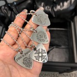 CHROME HEARTS Guitar Pick Necklace (with Ball Chain)