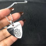 CHROME HEARTS Guitar Pick Necklace (with Ball Chain)