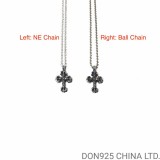 Chrome Hearts Filigree Cross Necklace in 925s Silver (Mini Size)