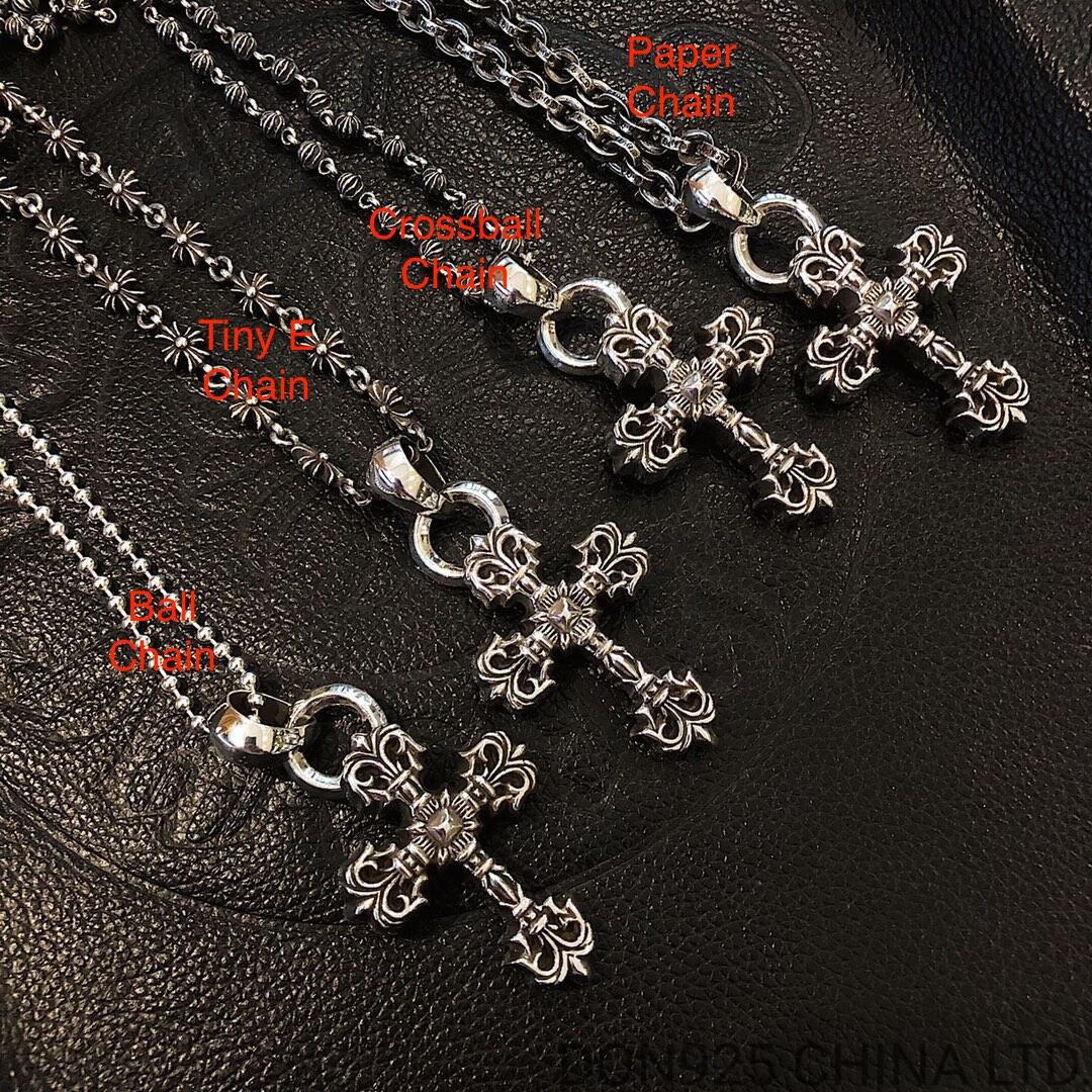 CHROME HEARTS Filigree Cross Necklace (Small Size)